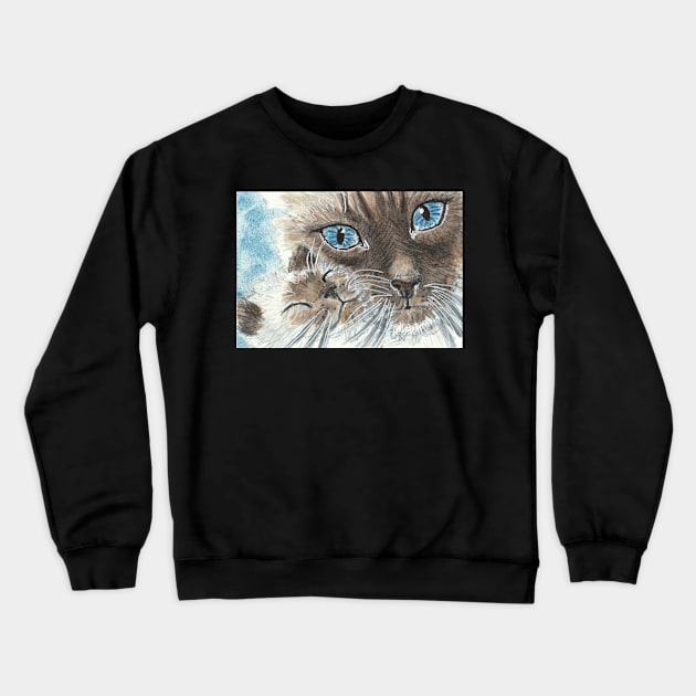 Siamese cat Crewneck Sweatshirt by SamsArtworks